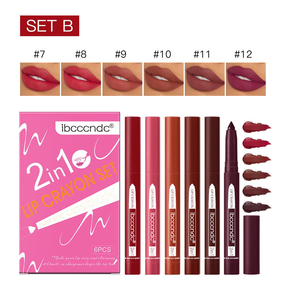 Two-in-One Lip Liner and Lipstick for Easy Application