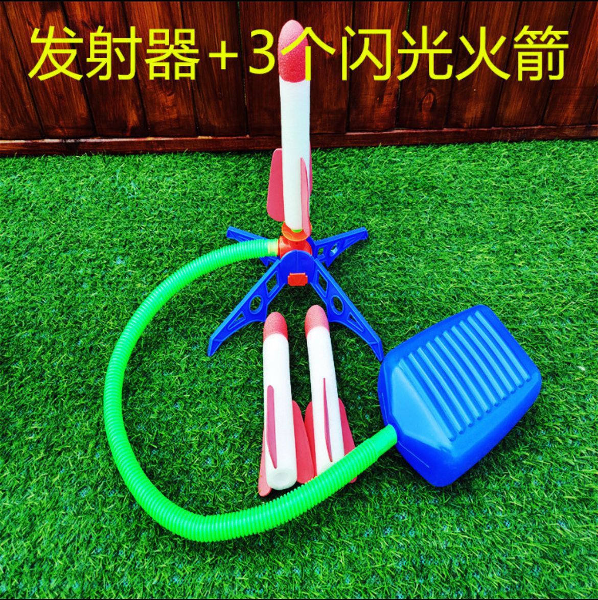 Rocket Launch Toy with Light-Up Features for Outdoors