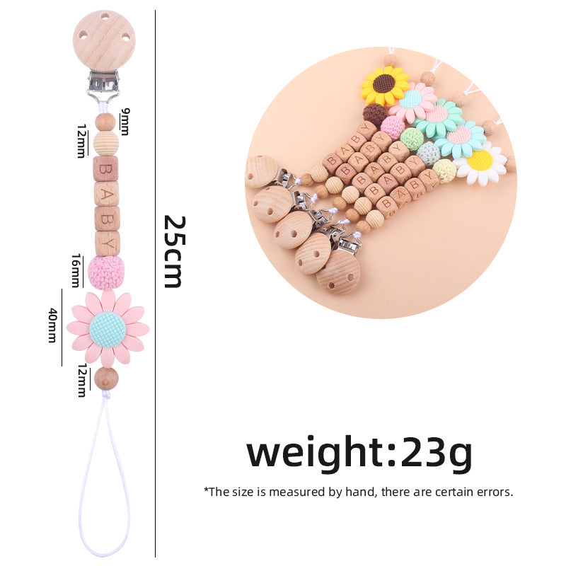 Soothing Beech Pacifier Clip for Baby Products