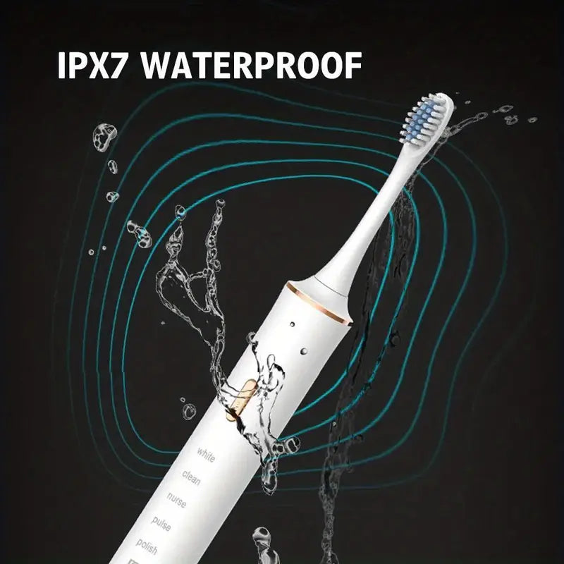 Electric Toothbrush with 5 Modes & 3 Brush Heads