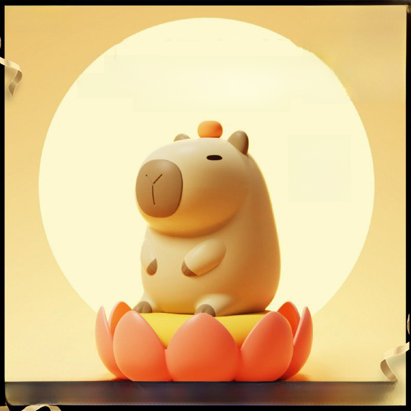 Guinea Pig Night Light - USB Silicone Lotus Design