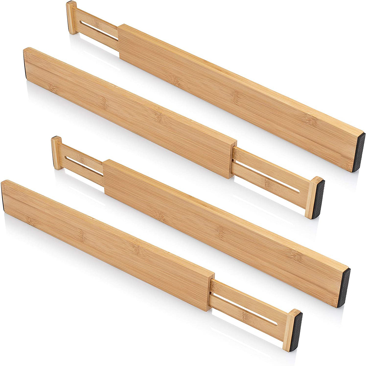Bamboo Telescopic Drawer Divider for Organizing