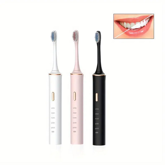 Electric Toothbrush with 5 Modes & 3 Brush Heads