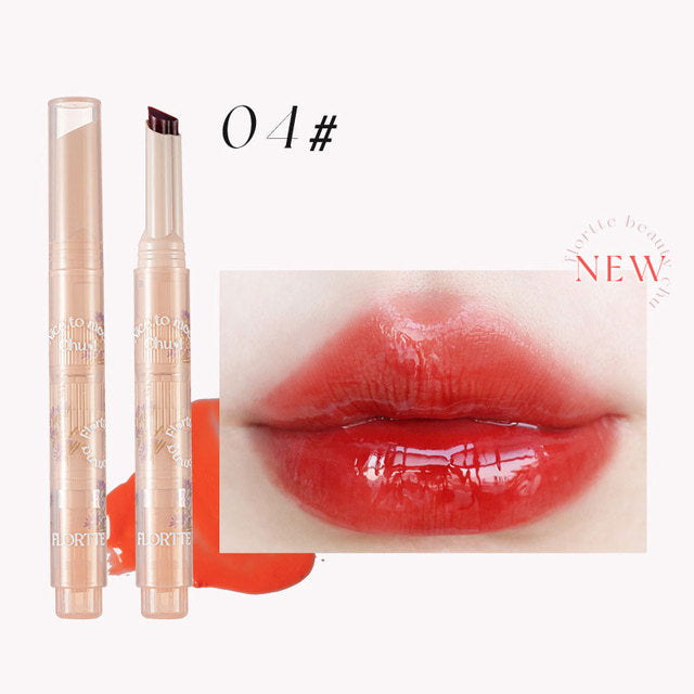 FLORTTE First Kiss Love Stick Lipstick Pen with Mirror