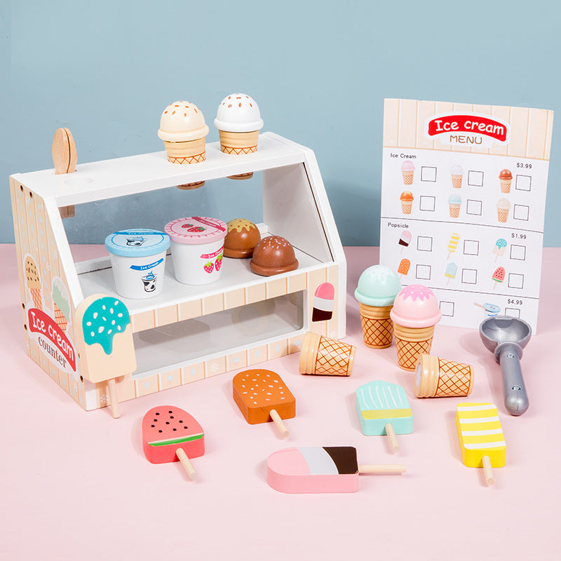 Kids Fruit Ice Cream Shop Role Play Kitchen Set