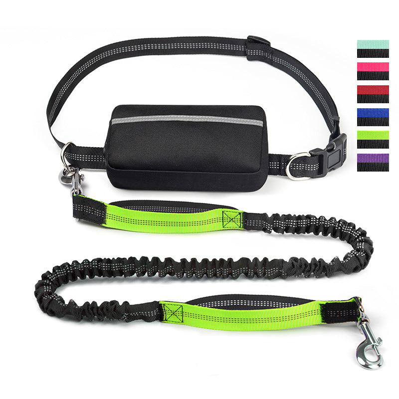 Cross-Border Amazon Pet Running Waist Bag with Leash