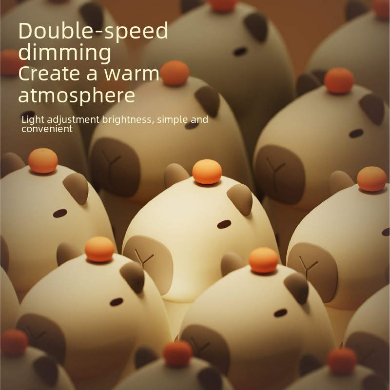 Guinea Pig Night Light - USB Silicone Lotus Design