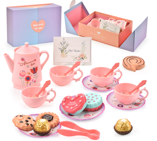 Girls Play House Simulation Dessert & Tea Toy Set