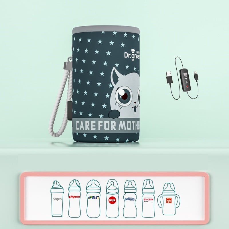 Portable USB Baby Bottle Warmer Heating Jacket