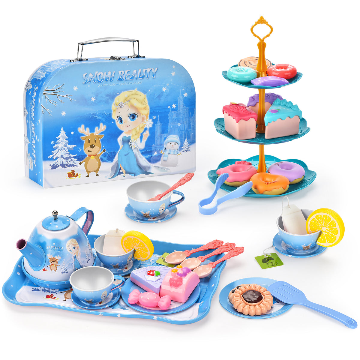 Girls Play House Simulation Dessert & Tea Toy Set