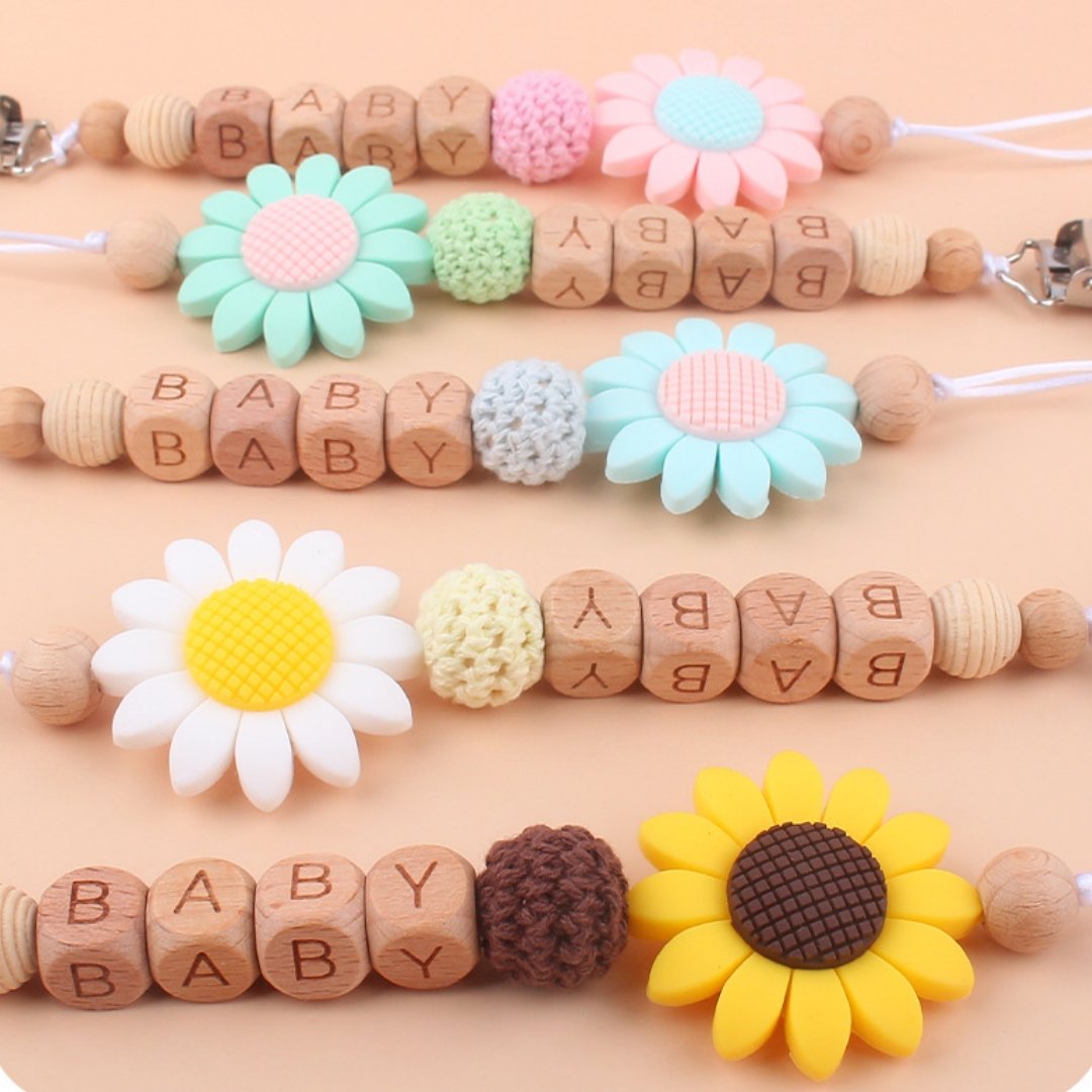 Soothing Beech Pacifier Clip for Baby Products