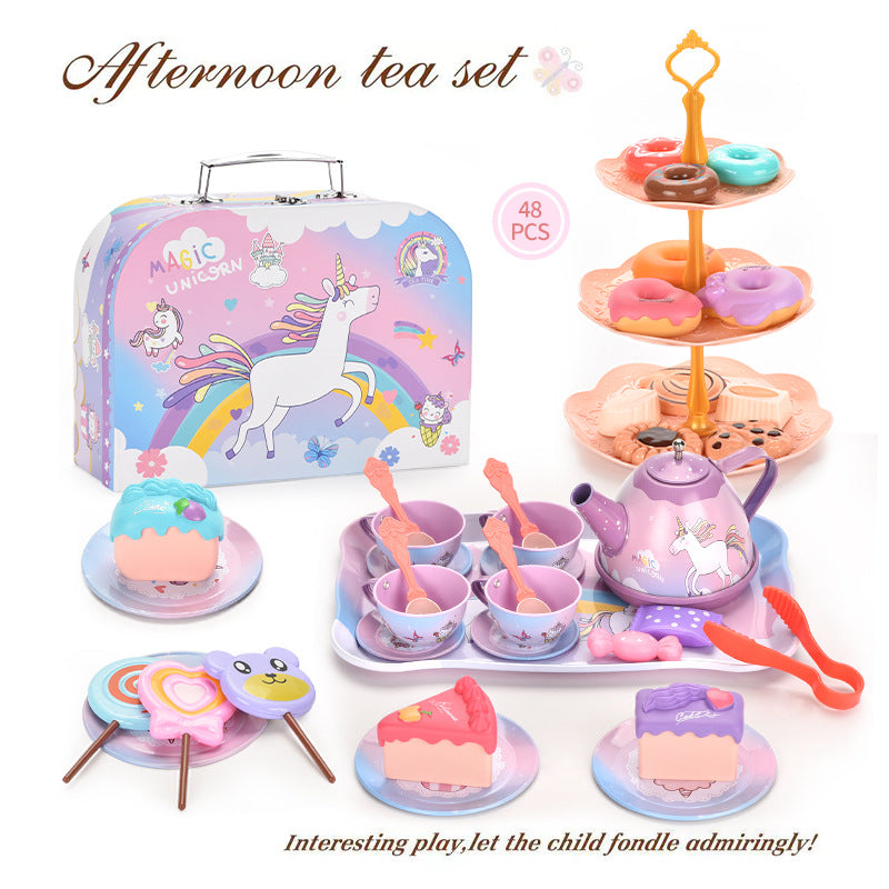 Girls Play House Simulation Dessert & Tea Toy Set