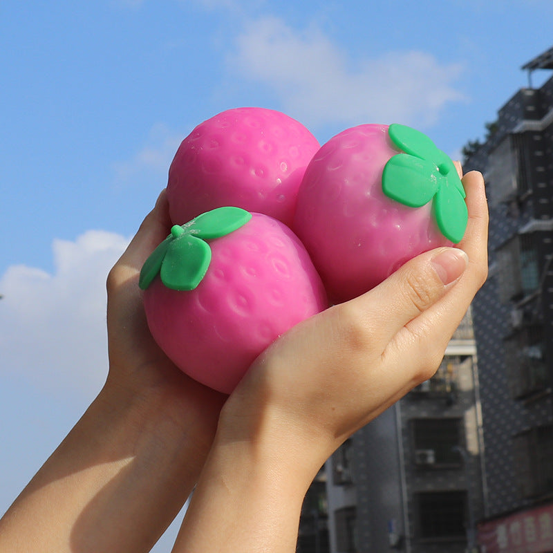 Squeeze Toys Color Changing Strawberry Light for Kids