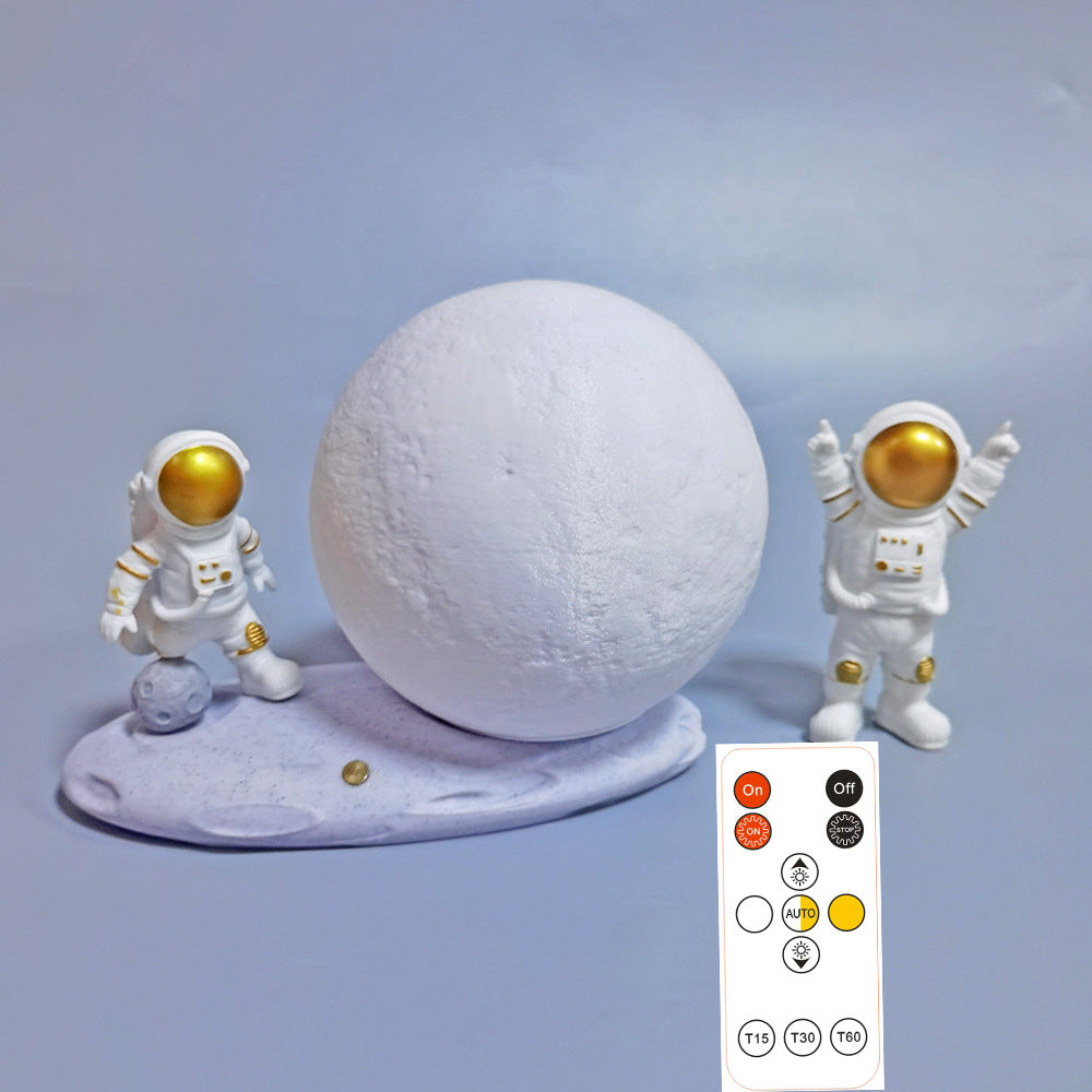 Moon Lamp Astronaut Creative Rotating Starry Light