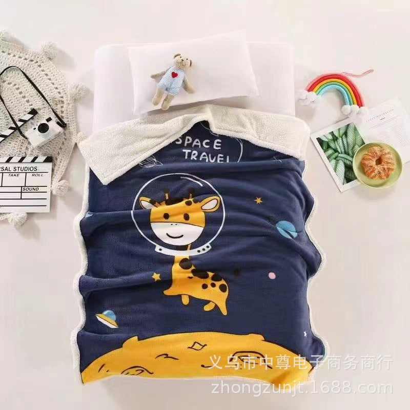 Double Layer Thick Cloud Blanket for Kids and Infants