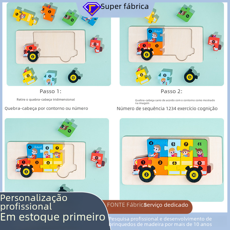 Wooden Educational Puzzle Toys for Kids (Wholesale)