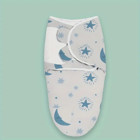 Universal Cotton Baby Blanket with Adjustable Swaddle