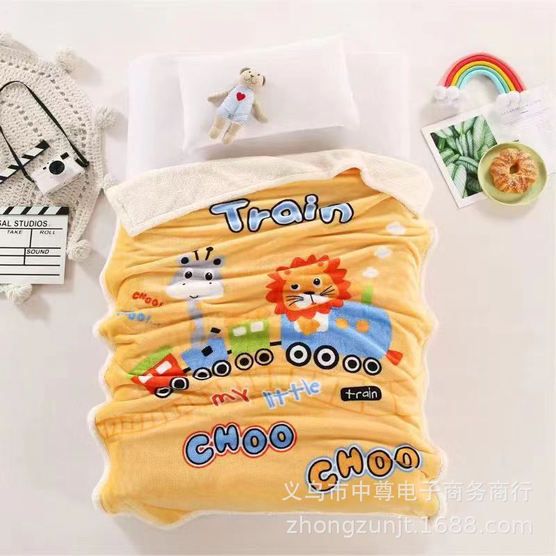 Double Layer Thick Cloud Blanket for Kids and Infants
