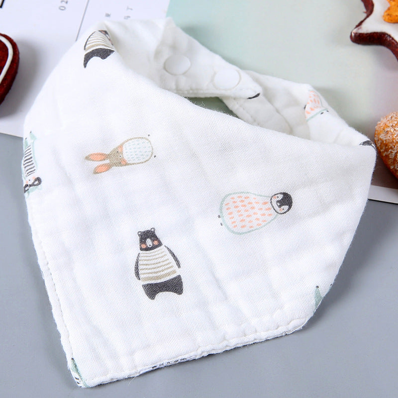 Cartoon Triangle Towel for Babies - Soft and Printed
