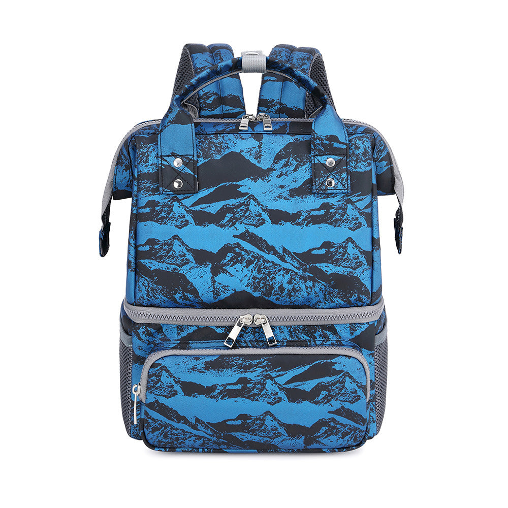 Fashionable Double Layer Multi-functional Handbag