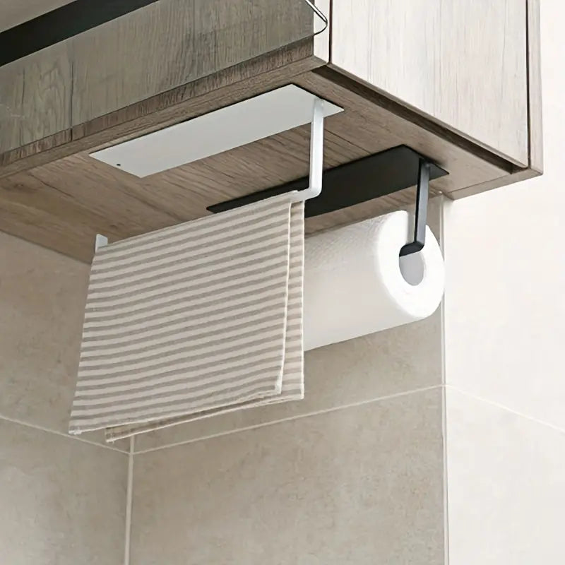Punch-Free Wall-Mounted Tissue Holder for Kitchen