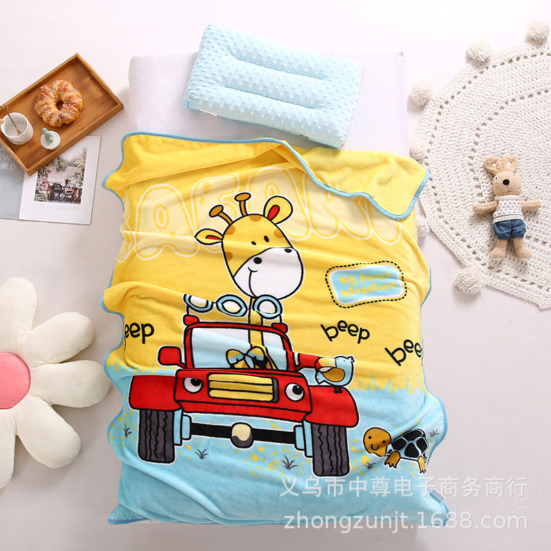 Double Layer Thick Cloud Blanket for Kids and Infants