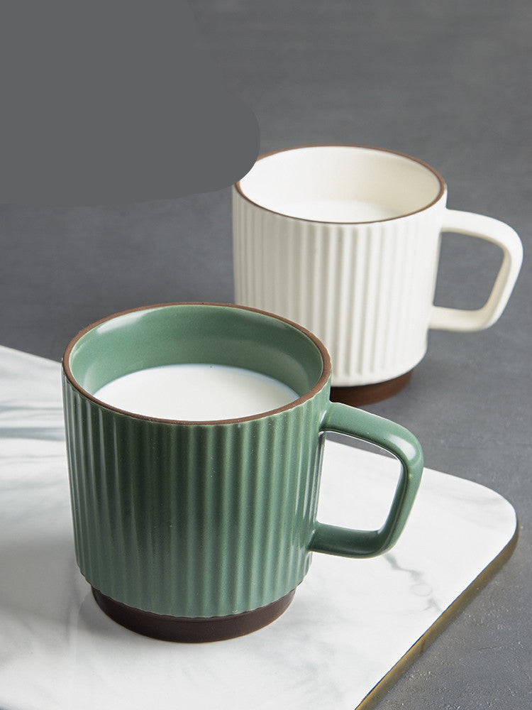 Japanese Retro Ceramic Coffee Mug - Nordic Style