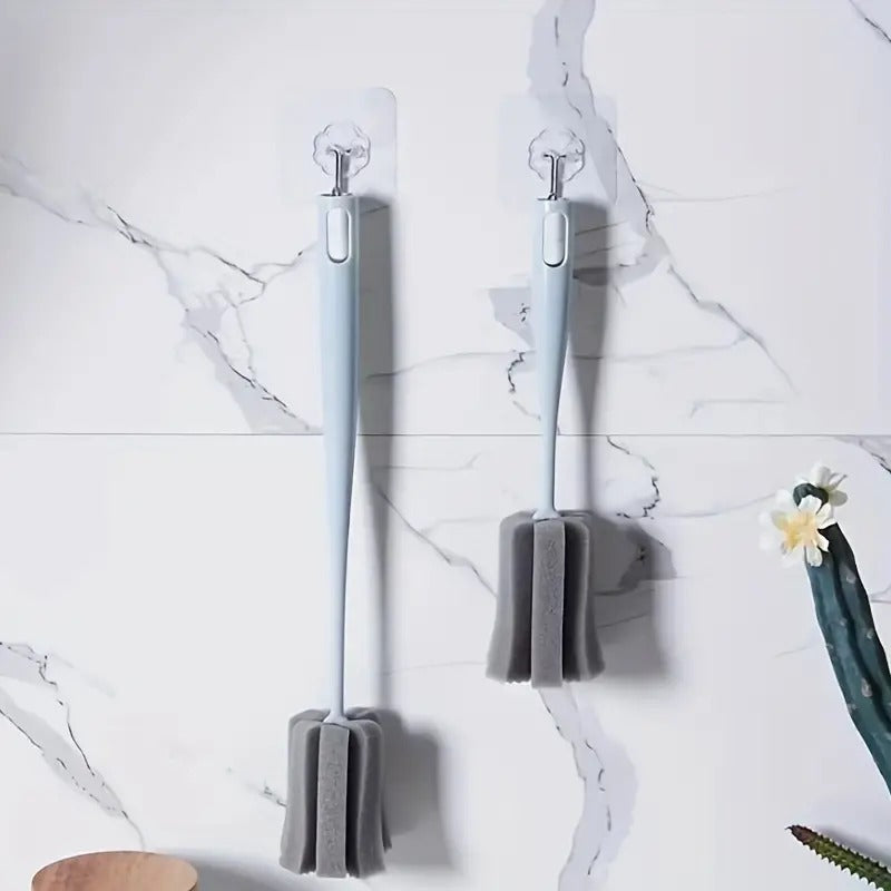 Petal Cup Brush Cleaning Tool with Long Handle