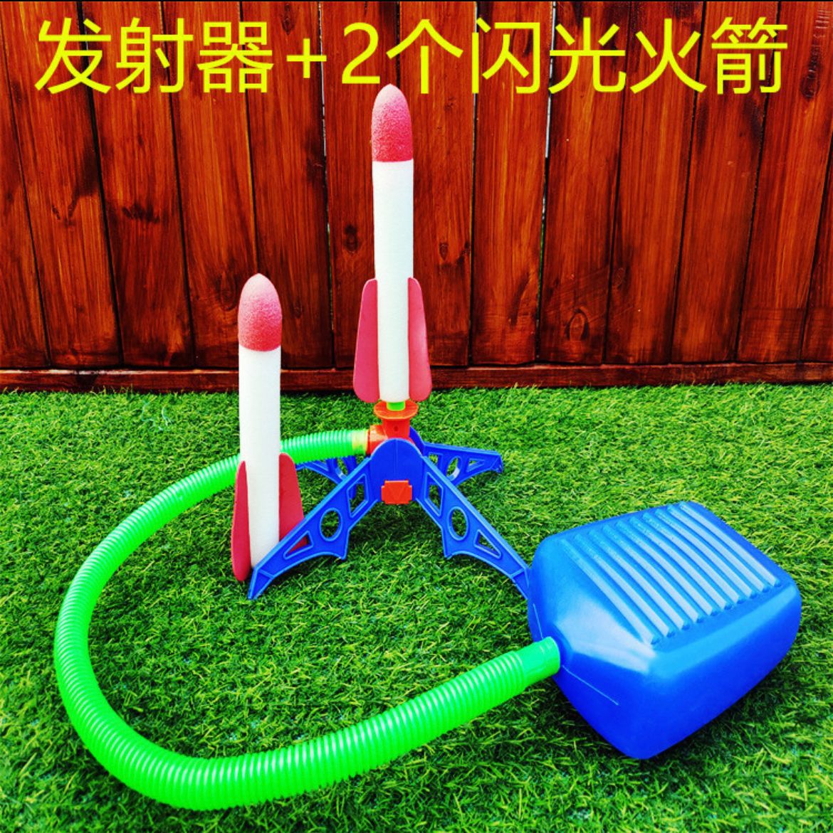 Rocket Launch Toy with Light-Up Features for Outdoors