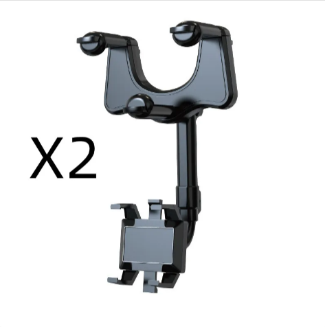 360° Rearview Mirror Phone Holder