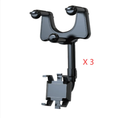 360° Rearview Mirror Phone Holder