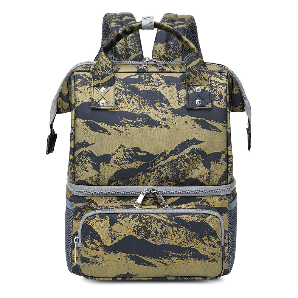 Fashionable Double Layer Multi-functional Handbag
