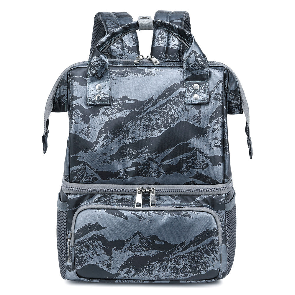 Fashionable Double Layer Multi-functional Handbag