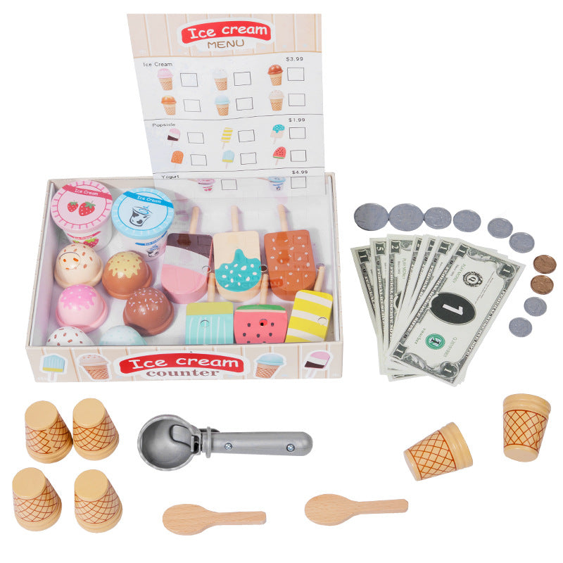 Kids Fruit Ice Cream Shop Role Play Kitchen Set