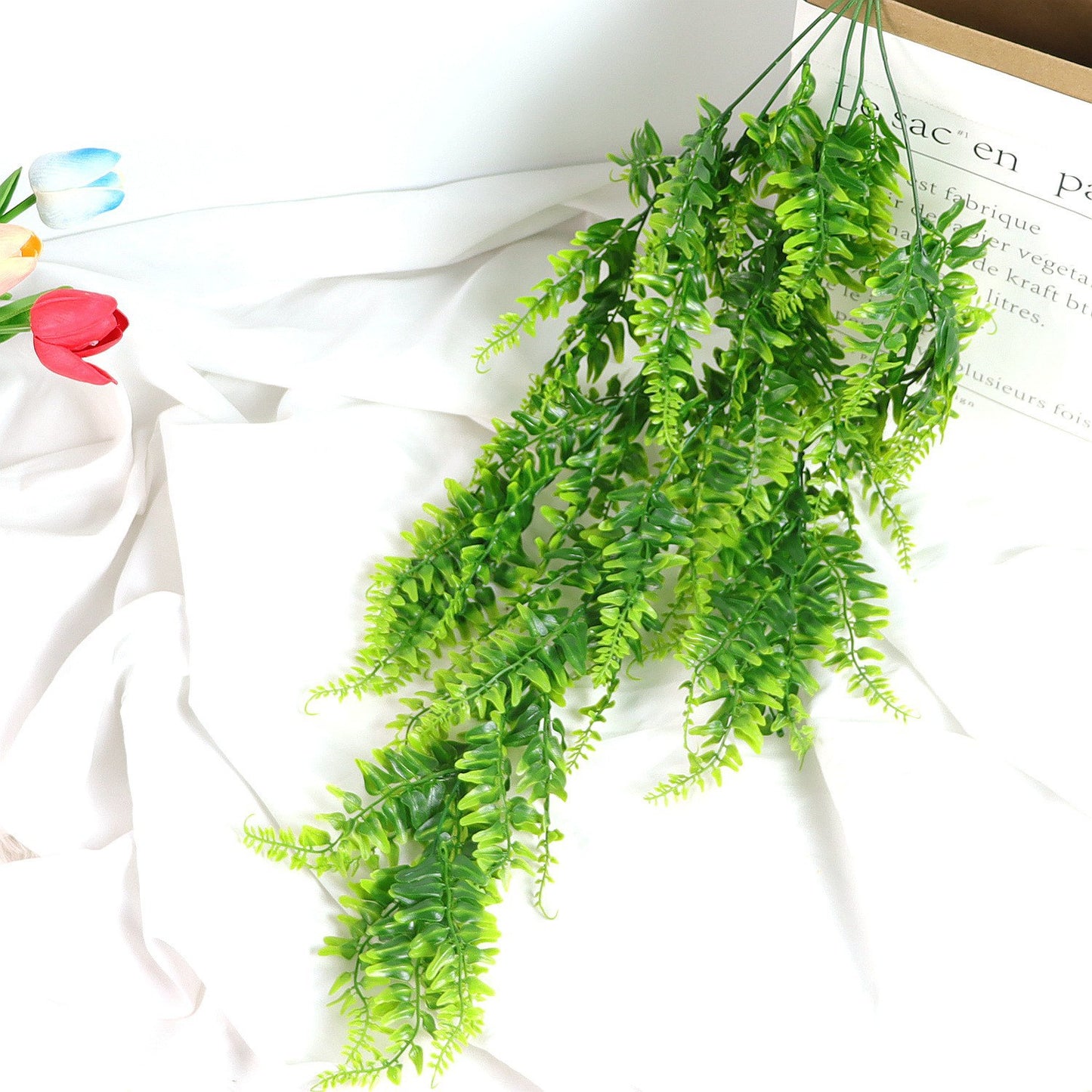 Artificial Hanging Fern Plant Decor
