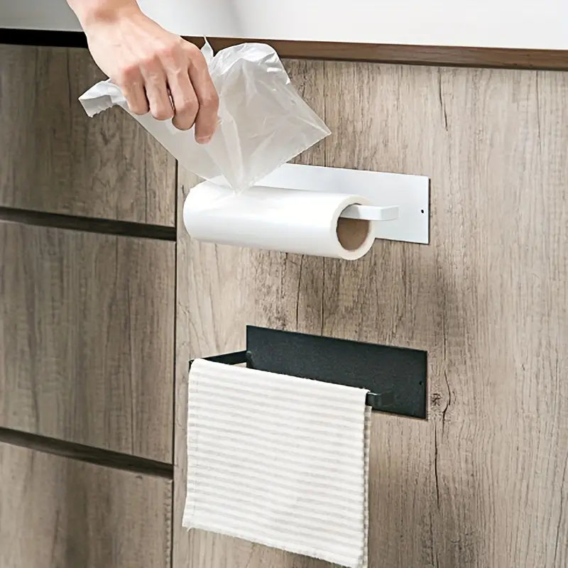 Punch-Free Wall-Mounted Tissue Holder for Kitchen