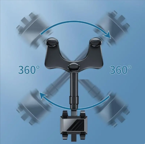 360° Rearview Mirror Phone Holder