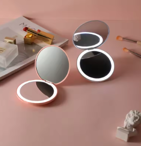 Portable Cosmetic Mirror With Light