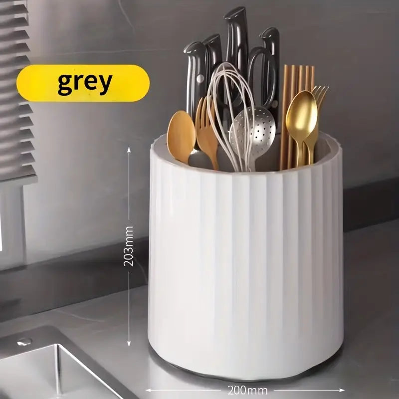 Rotating Knife Rack and Kitchen Storage Organizer