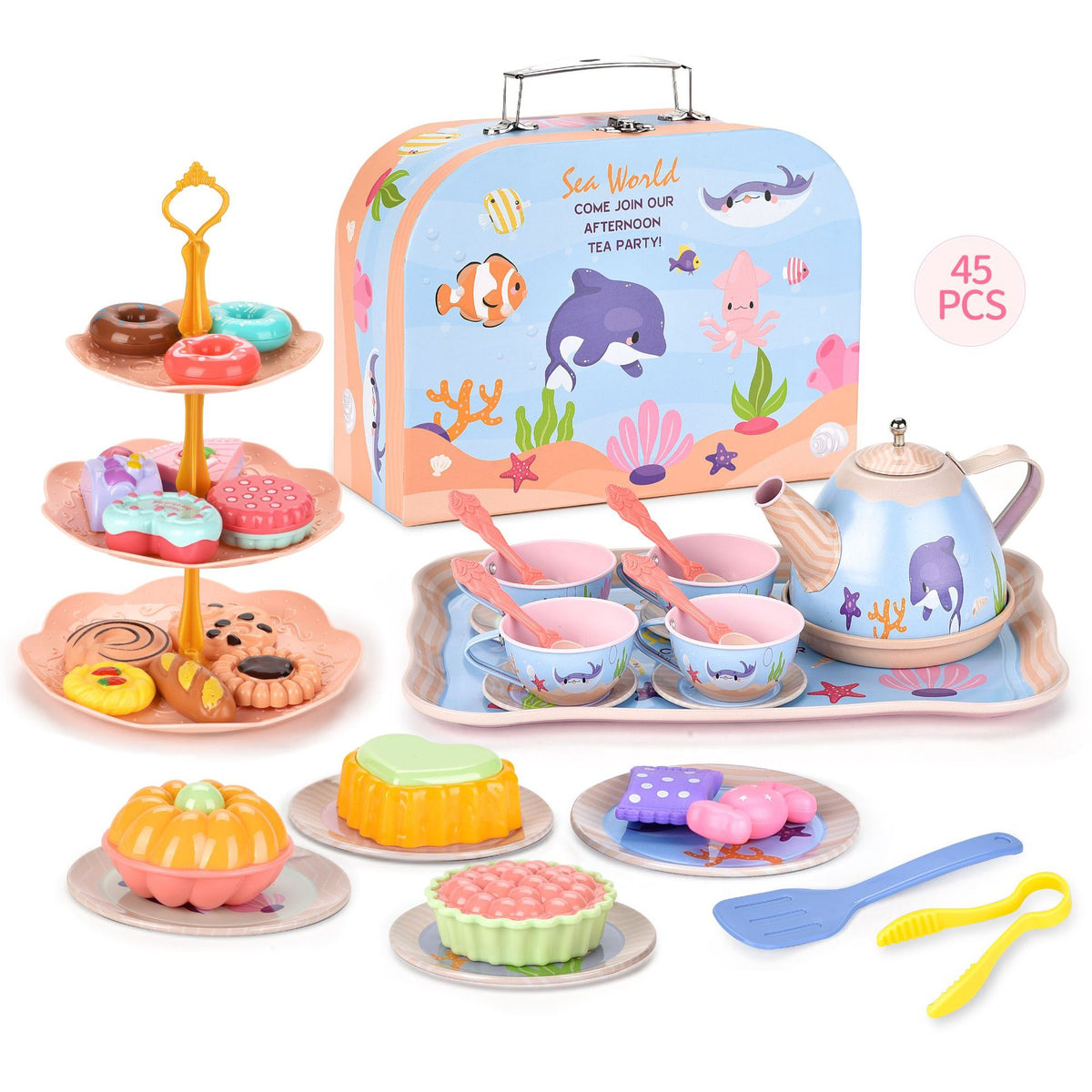 Girls Play House Simulation Dessert & Tea Toy Set
