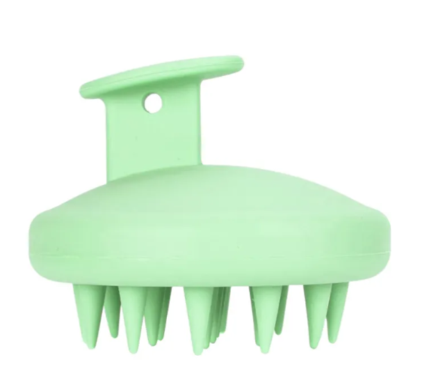Silicone Shampoo Brush Head & Scalp Cleaning Massager – Soft TPE for Hair & Scalp Health
